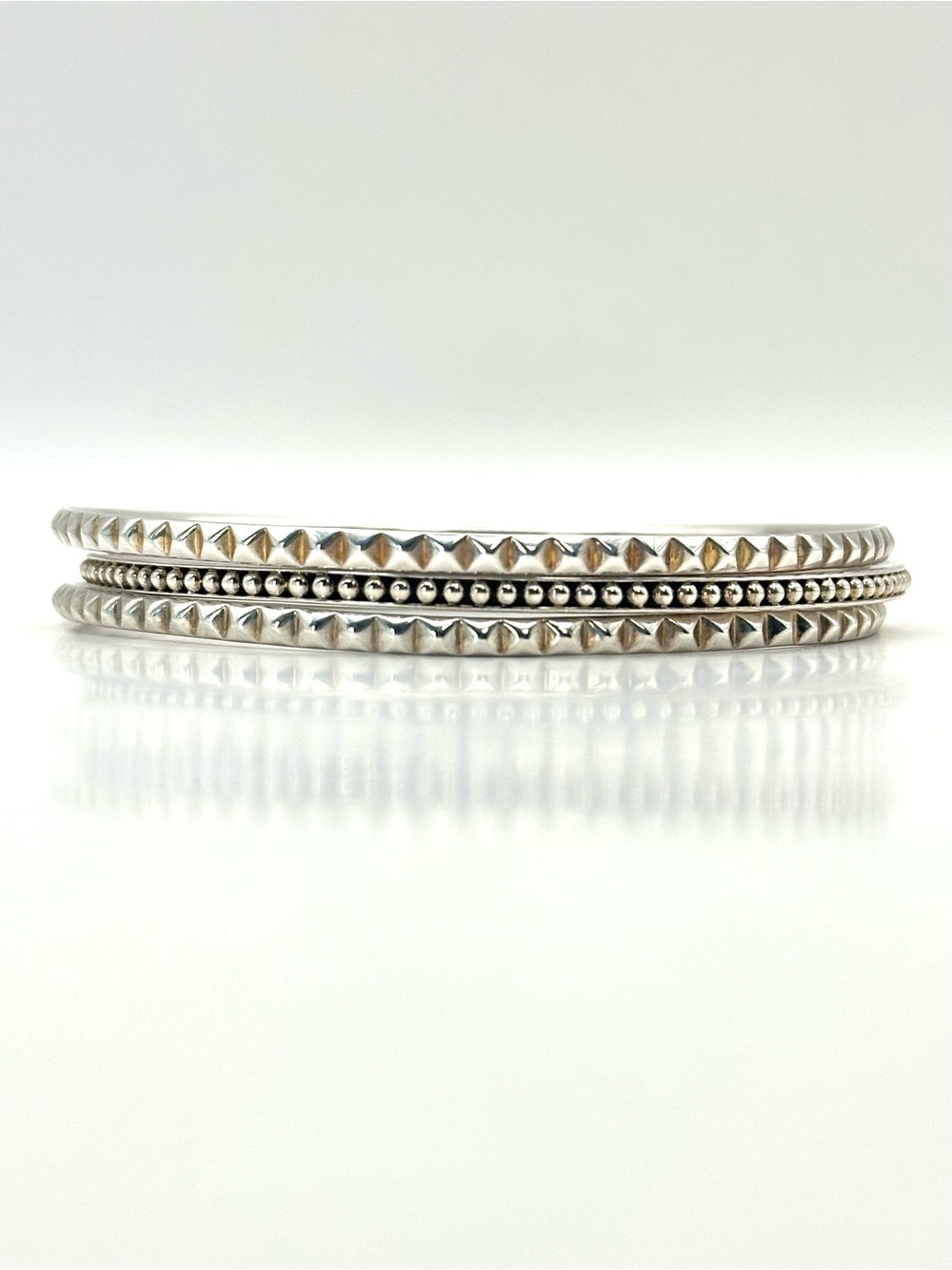 Lagos 3 Sterling Silver Bangle Bracelet Set